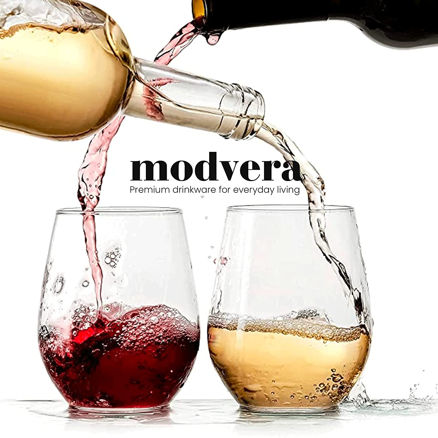 Stemmed Wine Glasses (24 Count Case Pack) – Modvera